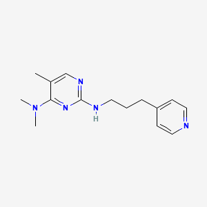 molecular formula C15H21N5 B4058399 N~4~,N~4~,5-trimethyl-N~2~-(3-pyridin-4-ylpropyl)pyrimidine-2,4-diamine 