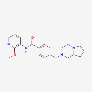 molecular formula C21H26N4O2 B4058413 4-(hexahydropyrrolo[1,2-a]pyrazin-2(1H)-ylmethyl)-N-(2-methoxypyridin-3-yl)benzamide 