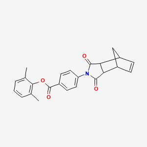 2,6-dimethylphenyl 4-(3,5-dioxo-4-azatricyclo[5.2.1.0~2,6~]dec-8-en-4-yl)benzoate