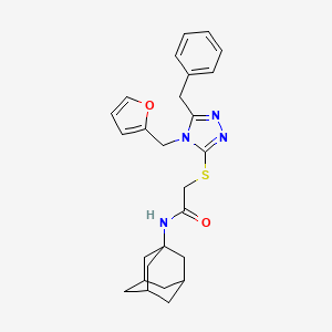 N-1-adamantyl-2-{[5-benzyl-4-(2-furylmethyl)-4H-1,2,4-triazol-3-yl]thio}acetamide