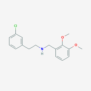 molecular formula C17H20ClNO2 B405854 [2-(3-Chloro-phenyl)-ethyl]-(2,3-dimethoxy-benzyl)-amine CAS No. 355817-03-7