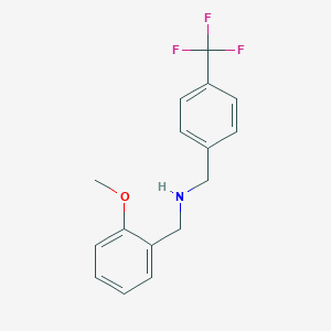 molecular formula C16H16F3NO B405855 1-(2-methoxyphenyl)-N-[4-(trifluoromethyl)benzyl]methanamine 