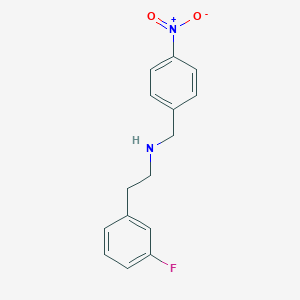 molecular formula C15H15FN2O2 B405856 2-(3-fluorophenyl)-N-(4-nitrobenzyl)ethanamine 