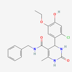 N-benzyl-4-(2-chloro-5-ethoxy-4-hydroxyphenyl)-6-methyl-2-oxo-1,2,3,4-tetrahydro-5-pyrimidinecarboxamide