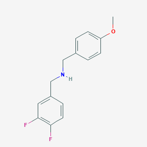 molecular formula C15H15F2NO B405859 N-(3,4-difluorobenzyl)(4-methoxyphenyl)methanamine 