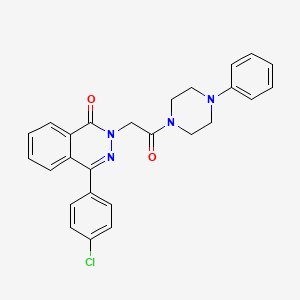 4-(4-chlorophenyl)-2-[2-oxo-2-(4-phenyl-1-piperazinyl)ethyl]-1(2H)-phthalazinone