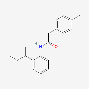 molecular formula C19H23NO B4058611 N-(2-仲丁基苯基)-2-(4-甲基苯基)乙酰胺 