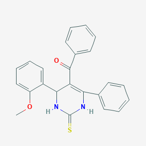 molecular formula C24H20N2O2S B4058616 [4-(2-甲氧基苯基)-6-苯基-2-硫代-1,2,3,4-四氢-5-嘧啶基](苯基)甲苯酮 