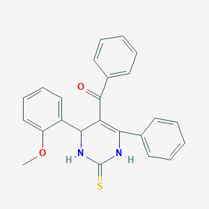 [4-(2-methoxyphenyl)-6-phenyl-2-thioxo-1,2,3,4-tetrahydro-5-pyrimidinyl](phenyl)methanone