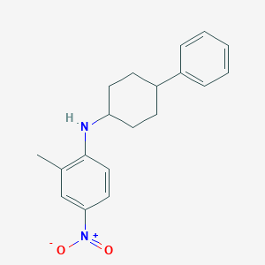 molecular formula C19H22N2O2 B405862 2-methyl-4-nitro-N-(4-phenylcyclohexyl)aniline 