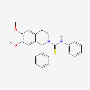 molecular formula C24H24N2O2S B4058632 6,7-二甲氧基-N,1-二苯基-3,4-二氢-2(1H)-异喹啉甲硫酰胺 