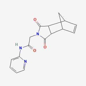 molecular formula C16H15N3O3 B4058644 2-(3,5-dioxo-4-azatricyclo[5.2.1.0~2,6~]dec-8-en-4-yl)-N-2-pyridinylacetamide 