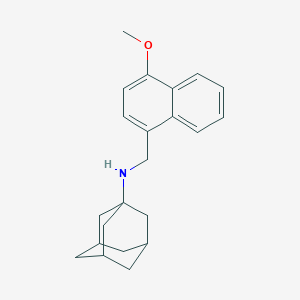 molecular formula C22H27NO B405865 N-[(4-methoxynaphthalen-1-yl)methyl]tricyclo[3.3.1.1~3,7~]decan-1-amine 