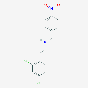 molecular formula C15H14Cl2N2O2 B405866 2-(2,4-dichlorophenyl)-N-(4-nitrobenzyl)ethanamine 
