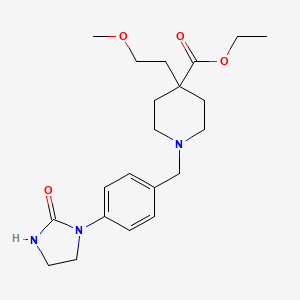 ethyl 4-(2-methoxyethyl)-1-[4-(2-oxo-1-imidazolidinyl)benzyl]-4-piperidinecarboxylate
