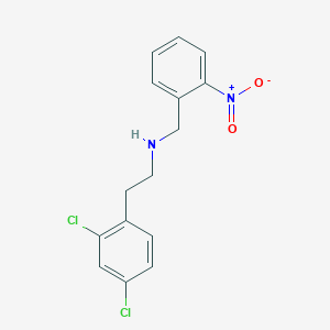 molecular formula C15H14Cl2N2O2 B405868 2-(2,4-dichlorophenyl)-N-(2-nitrobenzyl)ethanamine 