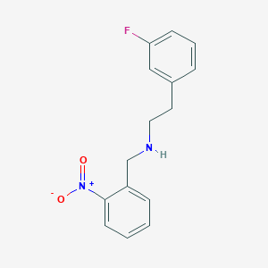 molecular formula C15H15FN2O2 B405870 2-(3-fluorophenyl)-N-(2-nitrobenzyl)ethanamine 