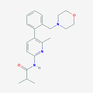 molecular formula C21H27N3O2 B4058731 2-甲基-N-{6-甲基-5-[2-(吗啉-4-基甲基)苯基]吡啶-2-基}丙酰胺 