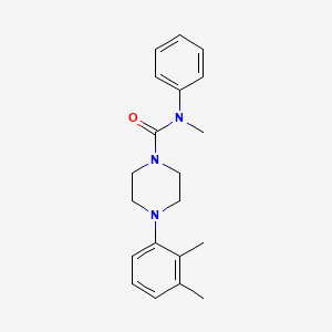 molecular formula C20H25N3O B4058740 4-(2,3-二甲苯基)-N-甲基-N-苯基-1-哌嗪甲酰胺 