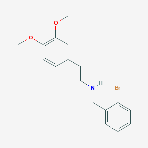 molecular formula C17H20BrNO2 B405875 N-(2-bromobenzyl)-2-(3,4-dimethoxyphenyl)ethanamine 