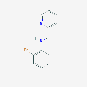molecular formula C13H13BrN2 B405876 2-bromo-4-methyl-N-(pyridin-2-ylmethyl)aniline 