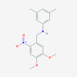 molecular formula C17H20N2O4 B405877 N-(4,5-dimethoxy-2-nitrobenzyl)-3,5-dimethylaniline 
