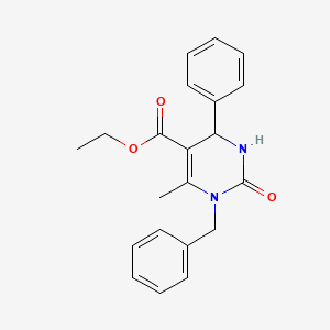 molecular formula C21H22N2O3 B4058789 ethyl 1-benzyl-6-methyl-2-oxo-4-phenyl-1,2,3,4-tetrahydro-5-pyrimidinecarboxylate 