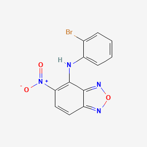 molecular formula C12H7BrN4O3 B4058799 N-(2-bromophenyl)-5-nitro-2,1,3-benzoxadiazol-4-amine 