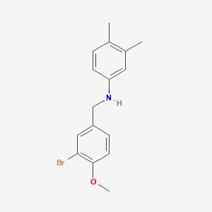 molecular formula C16H18BrNO B405880 N-(3-bromo-4-methoxybenzyl)-3,4-dimethylaniline 