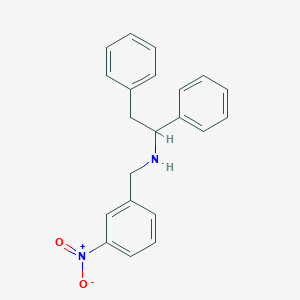 molecular formula C21H20N2O2 B405882 N-(3-nitrobenzyl)-1,2-diphenylethanamine 