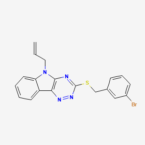 molecular formula C19H15BrN4S B4058828 5-allyl-3-[(3-bromobenzyl)thio]-5H-[1,2,4]triazino[5,6-b]indole 