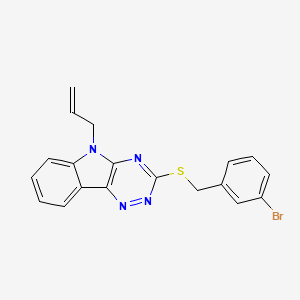 5-allyl-3-[(3-bromobenzyl)thio]-5H-[1,2,4]triazino[5,6-b]indole