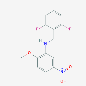 N-(2,6-difluorobenzyl)-2-methoxy-5-nitroaniline
