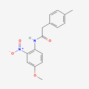 molecular formula C16H16N2O4 B4058892 N-(4-甲氧基-2-硝基苯基)-2-(4-甲基苯基)乙酰胺 CAS No. 599162-31-9