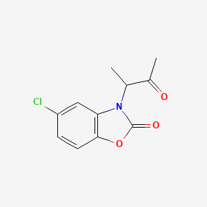 molecular formula C11H10ClNO3 B4058907 5-氯-3-(1-甲基-2-氧代丙基)-1,3-苯并恶唑-2(3H)-酮 CAS No. 62104-04-5