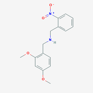molecular formula C16H18N2O4 B405891 1-(2,4-dimethoxyphenyl)-N-(2-nitrobenzyl)methanamine 