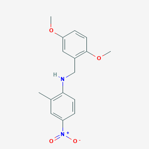 molecular formula C16H18N2O4 B405892 N-(2,5-dimethoxybenzyl)-2-methyl-4-nitroaniline 