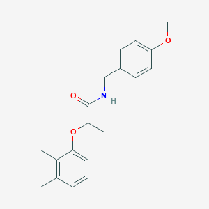 molecular formula C19H23NO3 B4058926 2-(2,3-二甲基苯氧基)-N-(4-甲氧基苄基)丙酰胺 