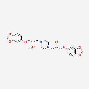 1,1'-(1,4-piperazinediyl)bis[3-(1,3-benzodioxol-5-yloxy)-2-propanol]