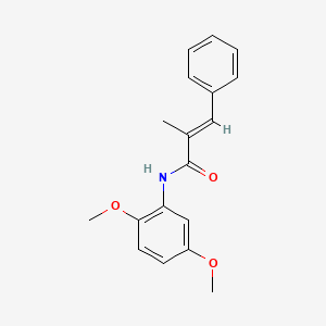 molecular formula C18H19NO3 B4058955 N-(2,5-dimethoxyphenyl)-2-methyl-3-phenylacrylamide 
