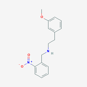 molecular formula C16H18N2O3 B405896 2-(3-methoxyphenyl)-N-(2-nitrobenzyl)ethanamine 