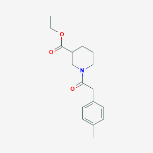 molecular formula C17H23NO3 B4058965 ethyl 1-[(4-methylphenyl)acetyl]-3-piperidinecarboxylate 