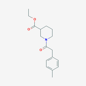 molecular formula C17H23NO3 B4058965 1-[(4-甲基苯基)乙酰]-3-哌啶甲酸乙酯 