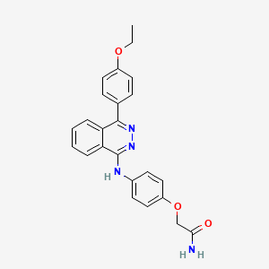 molecular formula C24H22N4O3 B4059016 2-(4-{[4-(4-ethoxyphenyl)-1-phthalazinyl]amino}phenoxy)acetamide 