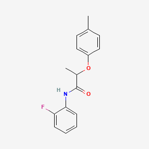 molecular formula C16H16FNO2 B4059045 N-(2-fluorophenyl)-2-(4-methylphenoxy)propanamide 