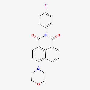 2-(4-fluorophenyl)-6-(4-morpholinyl)-1H-benzo[de]isoquinoline-1,3(2H)-dione