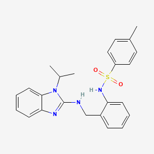 N-(2-{[(1-isopropyl-1H-benzimidazol-2-yl)amino]methyl}phenyl)-4-methylbenzenesulfonamide