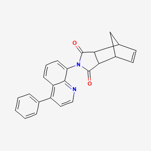 molecular formula C24H18N2O2 B4059072 4-(4-phenyl-8-quinolinyl)-4-azatricyclo[5.2.1.0~2,6~]dec-8-ene-3,5-dione 