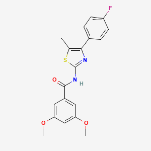 N-[4-(4-fluorophenyl)-5-methyl-1,3-thiazol-2-yl]-3,5-dimethoxybenzamide