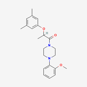 1-[2-(3,5-dimethylphenoxy)propanoyl]-4-(2-methoxyphenyl)piperazine